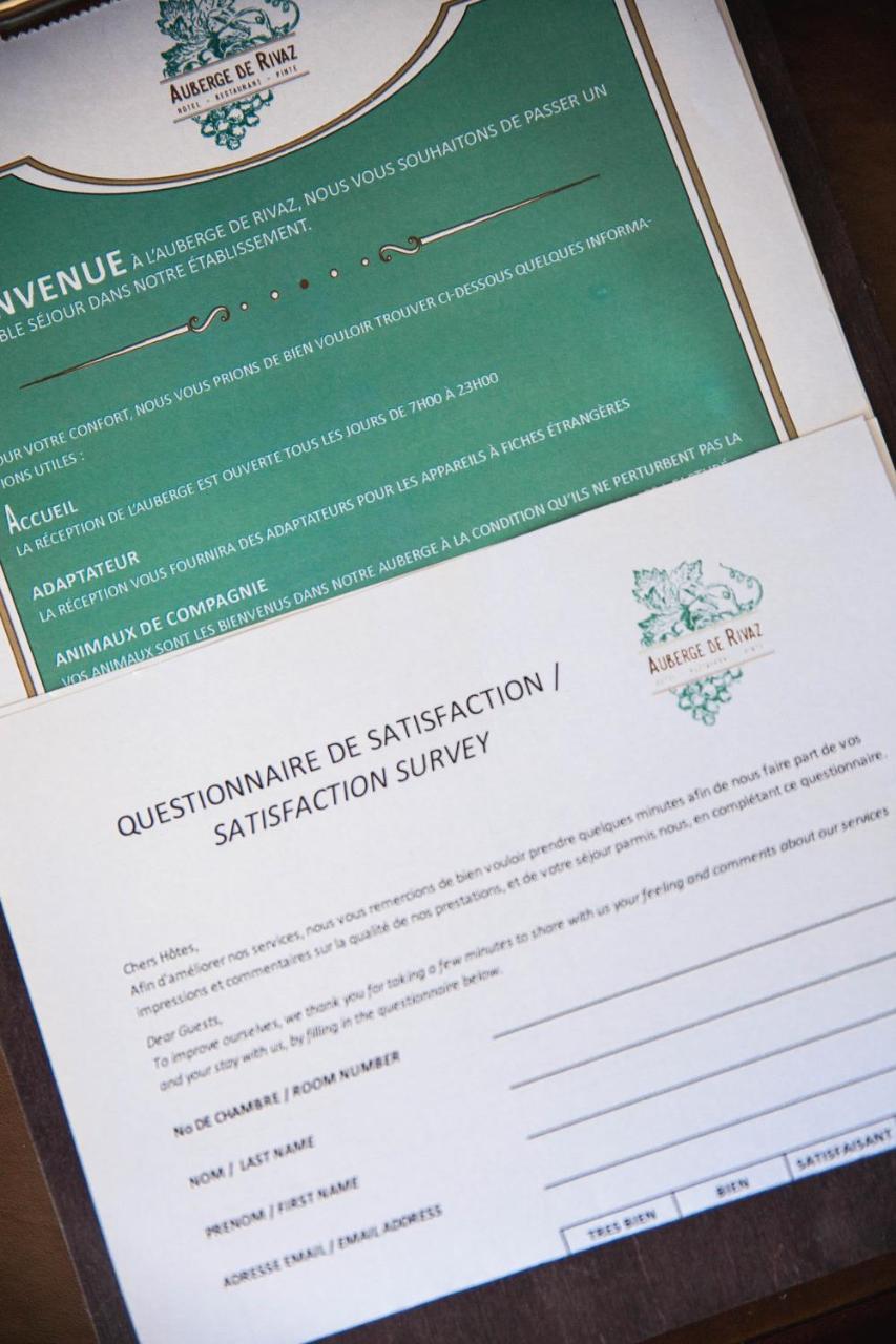 Auberge De Rivaz Eksteriør billede